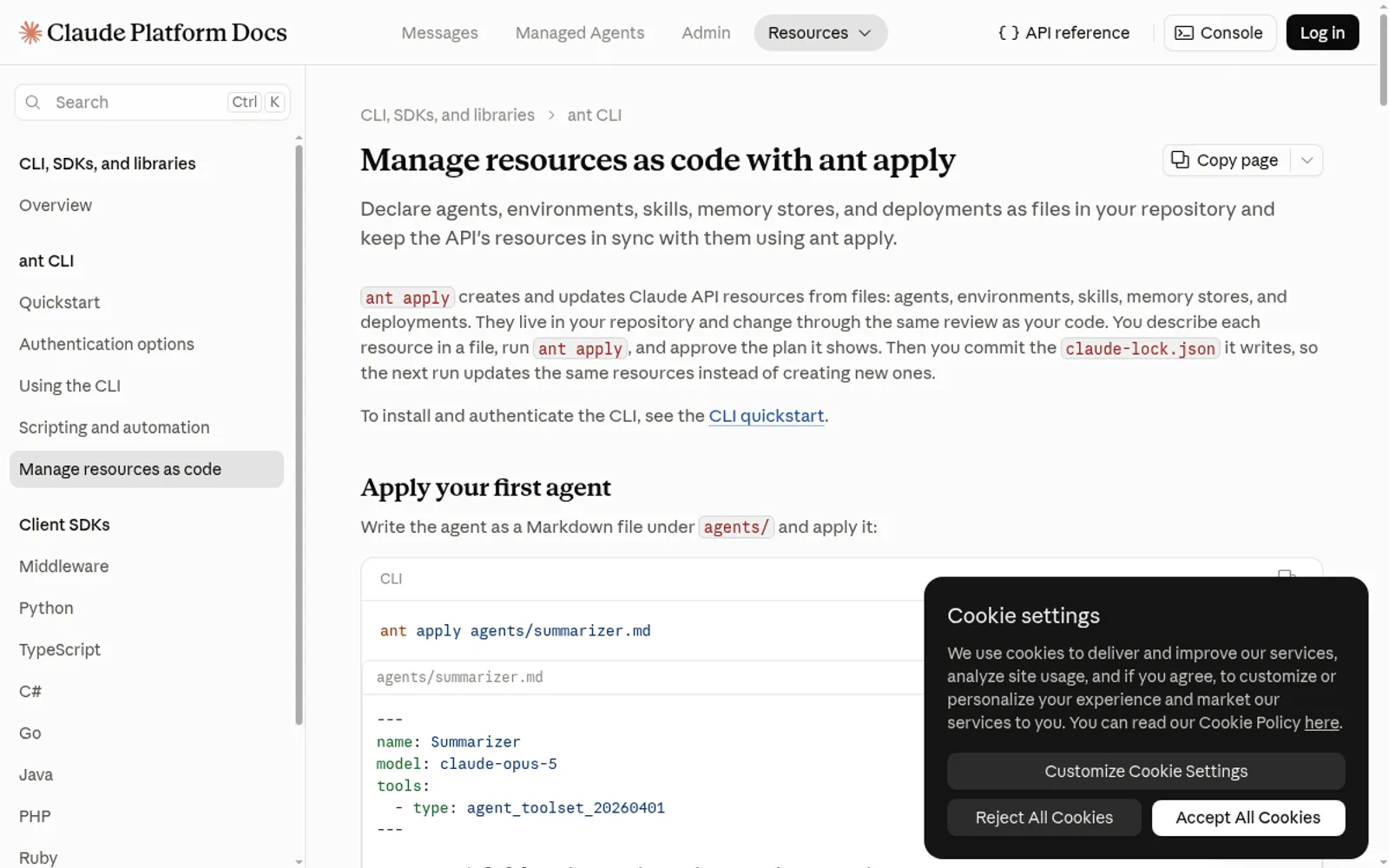 Anthropic ant CLI agent infrastructure code terminal output