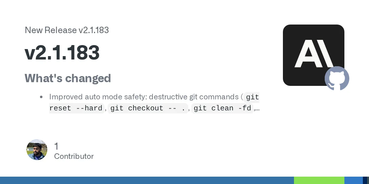 Claude Code v2.1.183 release on GitHub