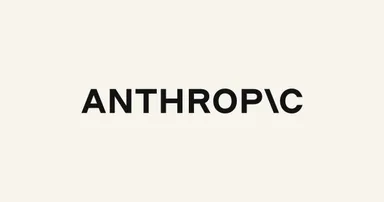 Anthropic logo on a dark background