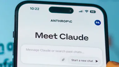 Anthropic's Claude app on a smartphone