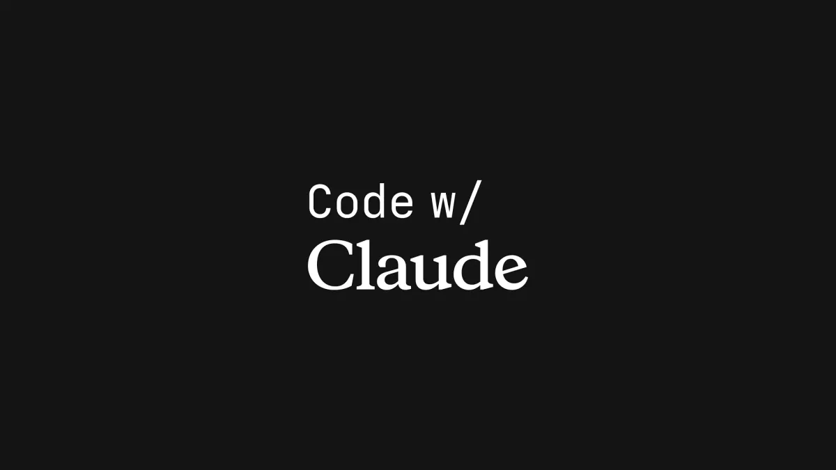 Code with Claude 2026 livestream thumbnail showing the conference branding on a sky-blue background