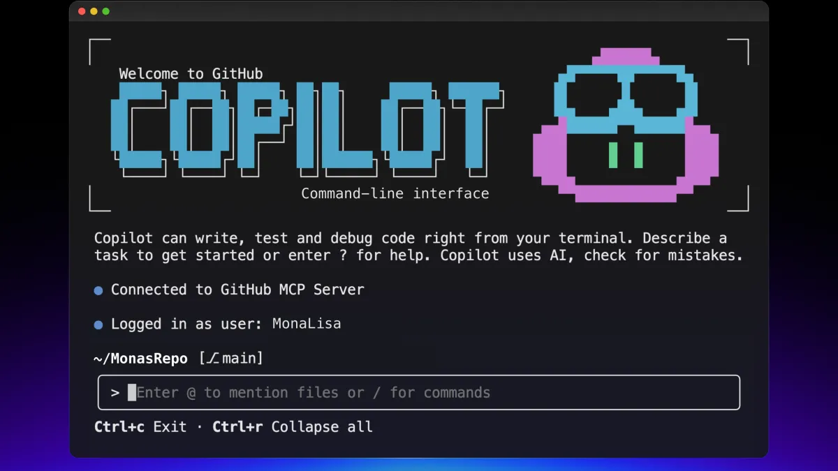 GitHub Copilot CLI terminal interface screenshot