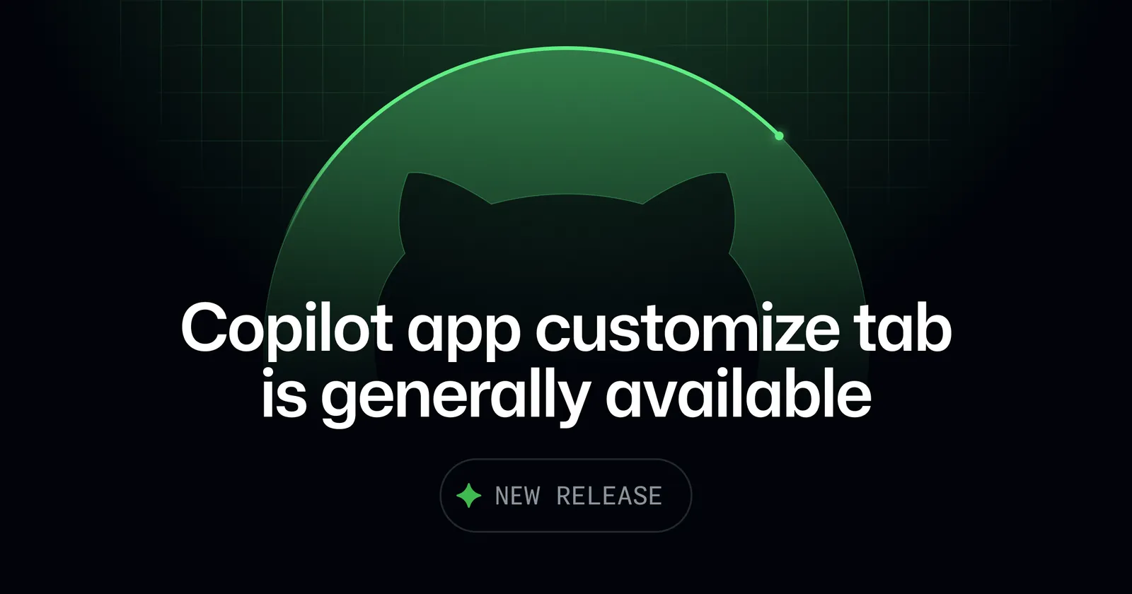 GitHub Copilot app Customize tab interface showing MCP servers and plugins