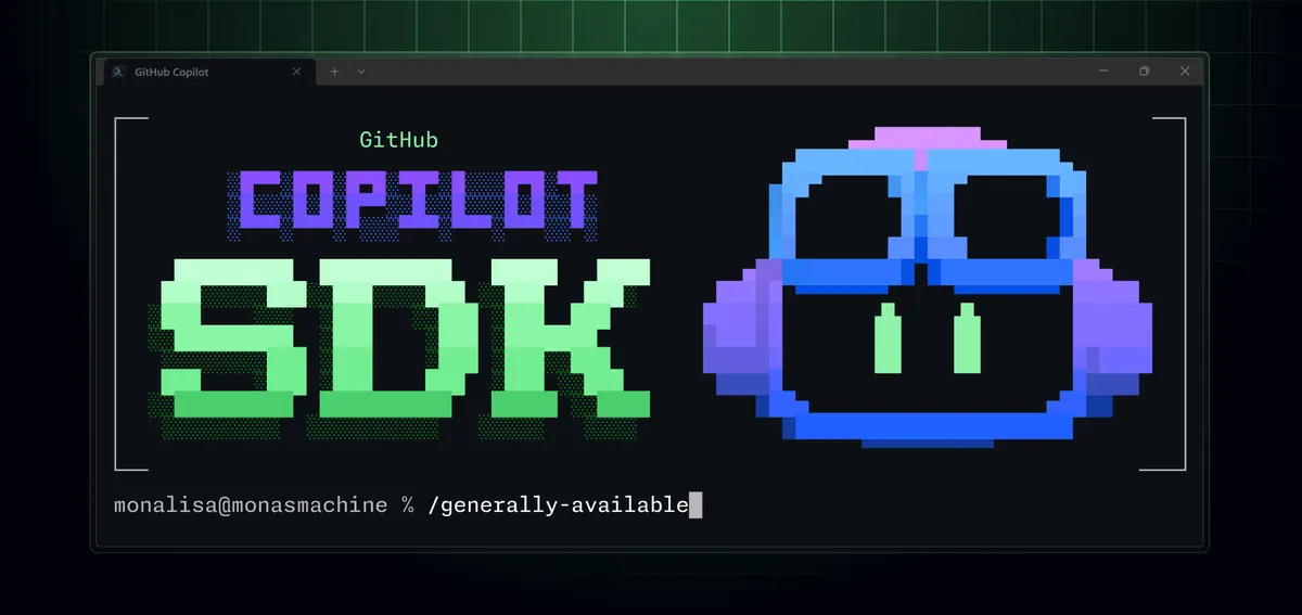 GitHub Copilot SDK announcement, showing agent integration and coding interface