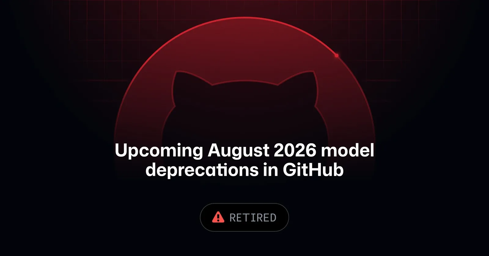GitHub Copilot model deprecations announcement