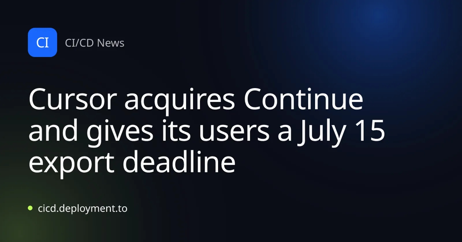 Cursor acquires Continue coding assistant