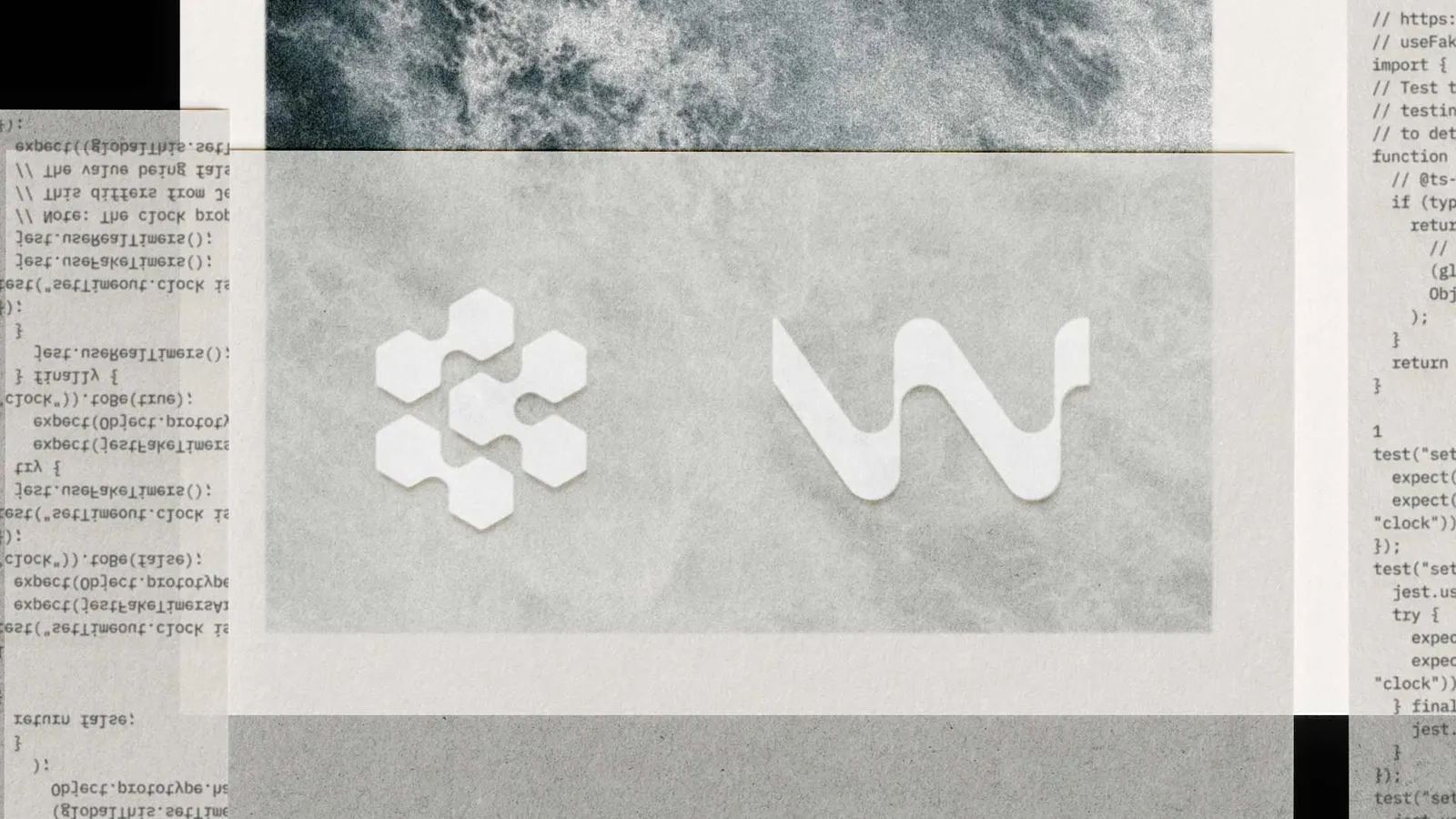 Devin and Windsurf logos side by side with code in the background, representing the Windsurf to Devin Desktop rebrand