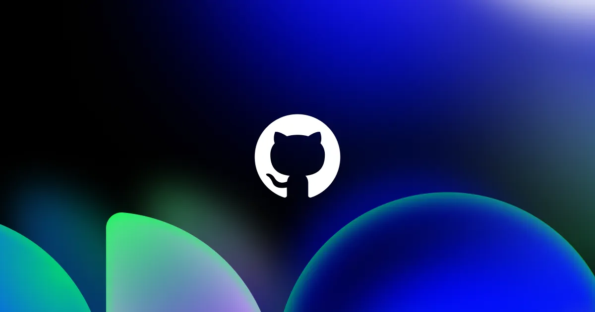 GitHub Octocat logo on dark background