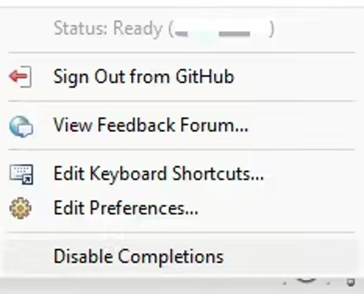 GitHub Copilot in the Eclipse IDE menu bar showing the plugin integration with the Eclipse toolbar