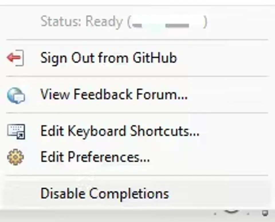 GitHub Copilot in the Eclipse IDE menu bar showing the plugin integration with the Eclipse toolbar