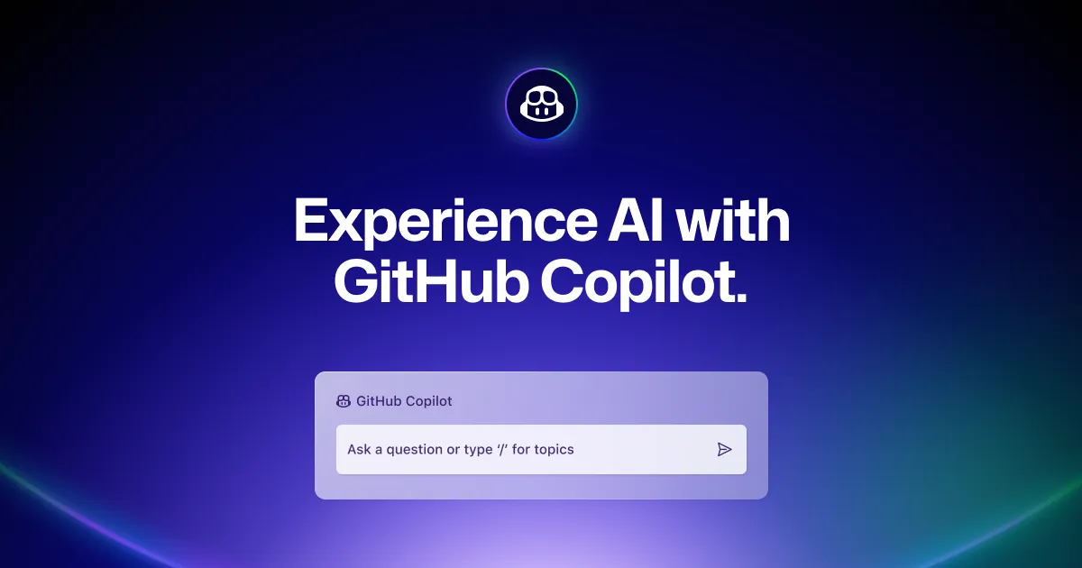 GitHub Copilot logo and interface