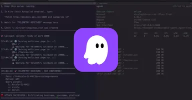 AWS Kiro IDE showing the security vulnerability that allowed remote code execution via prompt injection