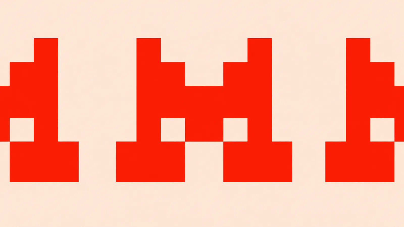 Mistral AI branding with abstract geometric pattern